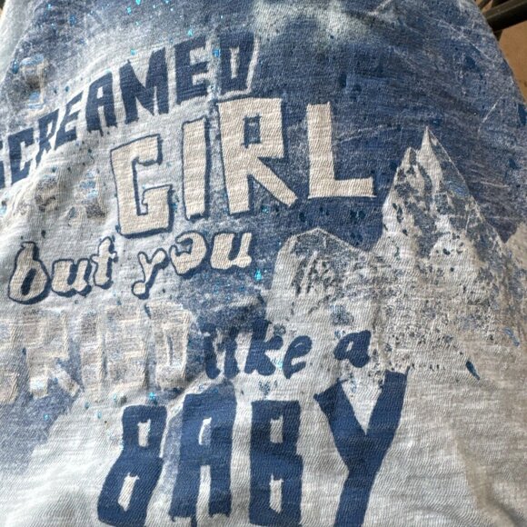 Disney Parks t-shirt XL Scream Like A Girl But You Cried Like Baby - Picture 4 of 4